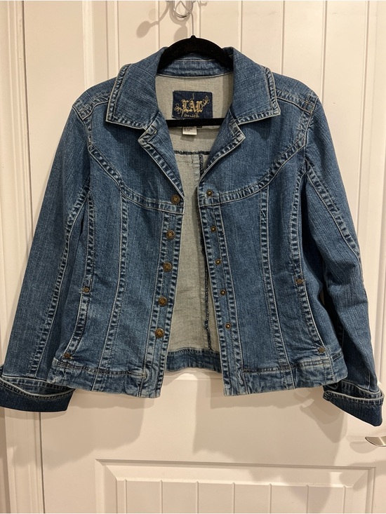 Live a Little Jackets & Blazers - Live a Little (LAL) Classic Blue Stretch Denim Petite Jacket - PXL